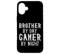 Custodia per iPhone 16 Plus Fratello Di Giorno Gamer Di Notte Miglior Videogioco Sibling Bro