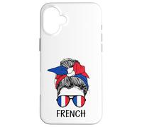 Custodia per iPhone 16 Plus French Girl French Heritage France Flag