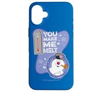 Custodia per iPhone 16 Plus Frosty the Snowman Melt