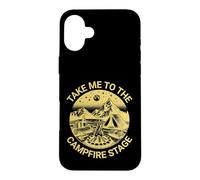 Custodia per iPhone 16 Plus Fun Folk Music Camping Trip Take Me To The Campfire Stage