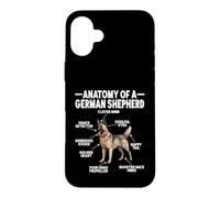 Custodia per iPhone 16 Plus Funny Anatomy Pastore Tedesco Amanti Pastore Tedesco Cane Pastore