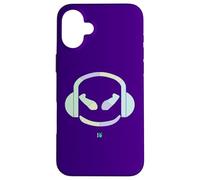 Custodia per iPhone 16 Plus Funny DJ SmilingFace Multi Colori Pastello
