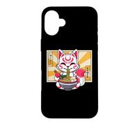 Custodia per iPhone 16 Plus Funny Kawaii Ramen Kids Kitsune Nine Tailed Lover