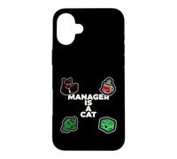 Custodia per iPhone 16 Plus Funny Office Humor Manager Is A Cat Feline Boss