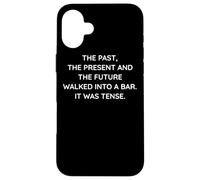 Custodia per iPhone 16 Plus Funny Pun Language Joke Grammar Geek, Linguist Humor