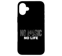 Custodia per iPhone 16 Plus Funny Rock Heavy Metal Chitarra Batteria Musica No Life Gift