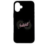 Custodia per iPhone 16 Plus Funny Sarcastic Adult Joke Womens Cute Pink Bullshit