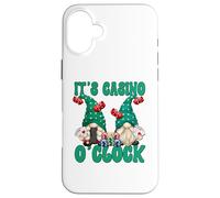 Custodia per iPhone 16 Plus Funny Saying Las Vegas Gnome Green Letters For Casino Night