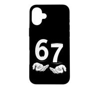 Custodia per iPhone 16 Plus Funny Six Seven 6 7 Meme Gen Alpha Slang 6 7 Hands