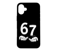 Custodia per iPhone 16 Plus Funny Six Seven 6 7 Meme Gen Alpha Slang 6 7 Hands