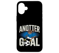 Custodia per iPhone 16 Plus Funny Soccer Animal - Anotter Goal Otter Soccer Player