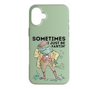 Custodia per iPhone 16 Plus Funny Sometimes I Just Be Fartin' Frog Graphic