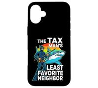 Custodia per iPhone 16 Plus Funny Spearfishing The Tax Man Shark Diver