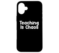 Custodia per iPhone 16 Plus Funny Teacher Humor Design Teaching School Life Energy