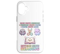 Custodia per iPhone 16 Plus Funny Teacher Nothing Beat Book Rock Paper Scissors