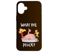 Custodia per iPhone 16 Plus Funny Turkey What the Pluck Camicia del Ringraziamento Uomo Donna