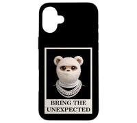 Custodia per iPhone 16 Plus Funny Wild tEDDY bEAR With Fur Mask Bring the Unexpected