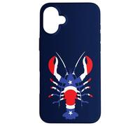Custodia per iPhone 16 Plus Gamberi Ohio Frutti di mare Crostacei Cibo meridionale Bandiera Ohioan OH