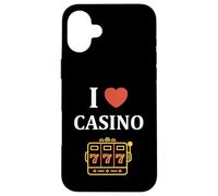 Custodia per iPhone 16 Plus Gambling Win jackpot luck gambler i love casino