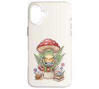 Custodia per iPhone 16 Plus Gamer Cottagecore Frog Cozy Video Game Pixel Art Estetica