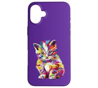 Custodia per iPhone 16 Plus Gattino Pop Art