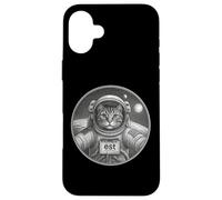 Custodia per iPhone 16 Plus Gatto nello spazio Astronauta AstroCat I Love Cats & Outer Space