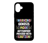 Custodia per iPhone 16 Plus GENESIS Personalized Name Funny Cute Custom GENESIS Name