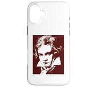 Custodia per iPhone 16 Plus Genio della musica classica di Beethoven