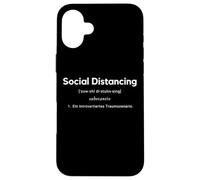 Custodia per iPhone 16 Plus German Social Distancing Ein introvertiertes Traumszenario