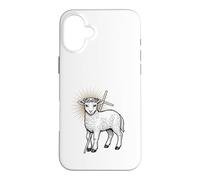 Custodia per iPhone 16 Plus Gesù Cristo Agnello di Dio Agnus Dei