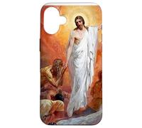 Custodia per iPhone 16 Plus Gesù Cristo predica agli spiriti nell'inferno della prigione