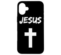 Custodia per iPhone 16 Plus Gesù Croce Chiesa Cristiana Dio Religione