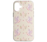 Custodia per iPhone 16 Plus Gesù Fede Croce Colomba Floreale Rosa Preghiera Donna Style