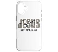 Custodia per iPhone 16 Plus Gesù lasciò che affondasse nel messaggio religioso