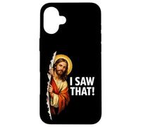 Custodia per iPhone 16 Plus GESÙ: L'HO VISTO! - Divertente meme cristiano