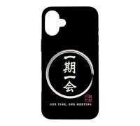 Custodia per iPhone 16 Plus Giapponese Detto Ichigo Ichie Tea Cerimonia Mindfulness Kanji