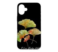 Custodia per iPhone 16 Plus Ginkgo biloba foglia verde