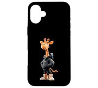Custodia per iPhone 16 Plus Giraffe Cool Cute Kawaii Cartoon Safari Uomini Donne Bambini