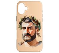 Custodia per iPhone 16 Plus Giulio Cesare Antico Imperatore Romano