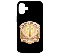 Custodia per iPhone 16 Plus Gloria cristiana a Dio per tutte le cose Gesù Cristo Donna