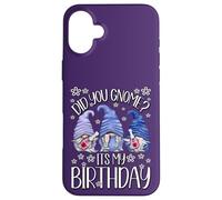 Custodia per iPhone 16 Plus Gnome Birthday For Women Did You Gnome It`s My Birthday