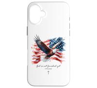 Custodia per iPhone 16 Plus GOD is Not Finished Yet - Vintage Watercolor Eagle 1776