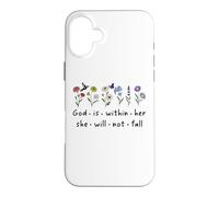 Custodia per iPhone 16 Plus God is Within Her She Will Not Fall Christian Butterfly 46:5