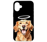 Custodia per iPhone 16 Plus Golden Retriever Angel Good Boy Dog