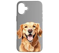 Custodia per iPhone 16 Plus Golden Retriever Bravo Ragazzo
