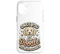 Custodia per iPhone 16 Plus Goldendoodle Mom Goldendoodle Dad Once You Go Doodle Proprietario