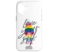 Custodia per iPhone 16 Plus Good Luck Trolls Love Your Self Rainbow