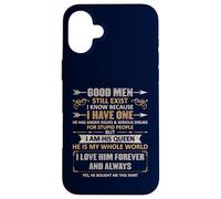 Custodia per iPhone 16 Plus Good Men Still Exist Funny Husband Wife Love Quote