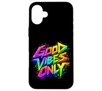 Custodia per iPhone 16 Plus Good Positive Graffiti Vibes Quotes Colorful Splach Colors