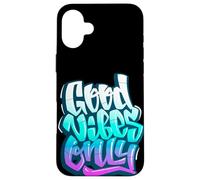 Custodia per iPhone 16 Plus Good Positive Graffiti Vibes Quotes Colorful Splach Colors